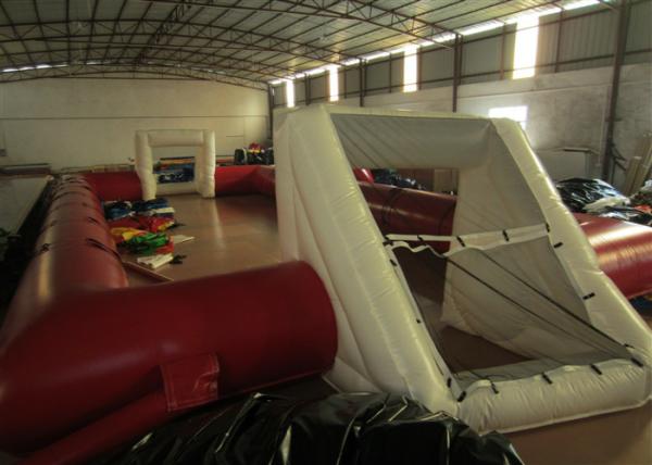 Commercial Adult Inflatable Soccer Field , Outdoor Inflatable Football