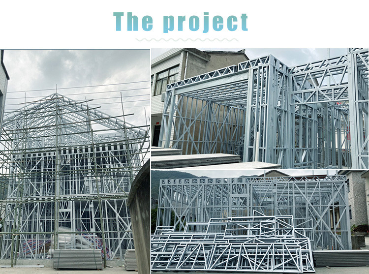 Energy Saving Prefab 2-Storey Villa Light Steel Prefabricated Buildings Modern Living