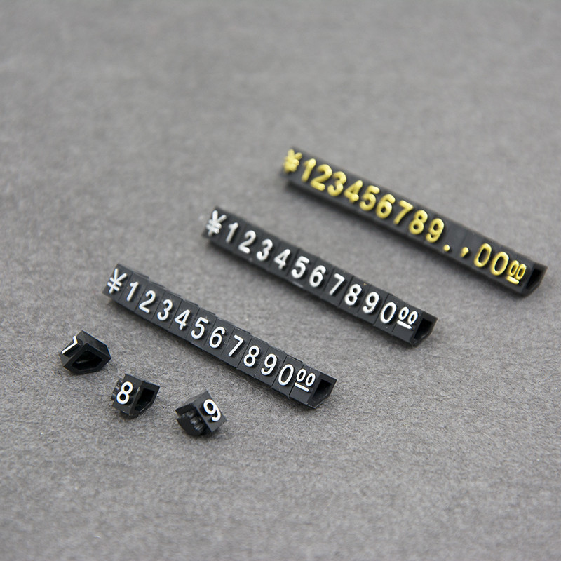 Jewelry Shop Golden Price Tag Holder , Durable Small Price Tags For Jewellery