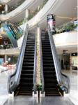 Shopping Mall Moving Walk Escalator 35 Degree Tempered Glass Fuji