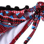 2018 Sexy Women Swimsuit Deep V Swimwear Criss Cross Bandage Halter