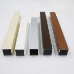 Hollow Aluminium Square Tubes 6063 T5 Black Silver Seamless Aluminum Tubing