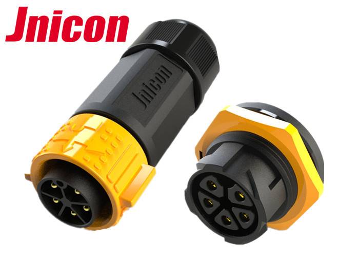 Overmolded Waterproof LED Connectors , Pre - Assembly Large IP67 Cable Connector TUV Approved