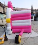0.55mm PVC Children'S Inflatable Bouncer Car Small Bouncy Castle Blower