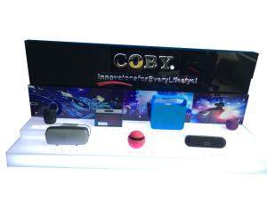 Wholesale 2 Layers Retail End Cap Displays Sturdy Countertop For Speaker from china suppliers