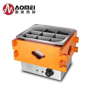 Wholesale Stainless Steel Inner Pot Anti-scald Wooden Case Outside Oden Food Cooker for Restaurant from china suppliers