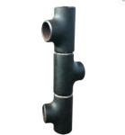 Equal Black Painting 15CrMo Carbon Steel Pipe Tee Connecting Pipes