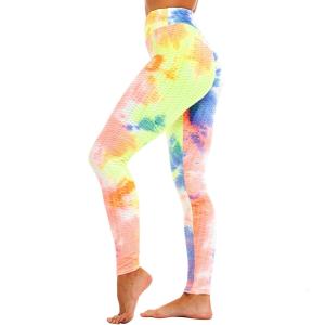 Wholesale Tie Dye Leggings Tummy Control Yoga Tights Seamless Workout Pants from china suppliers