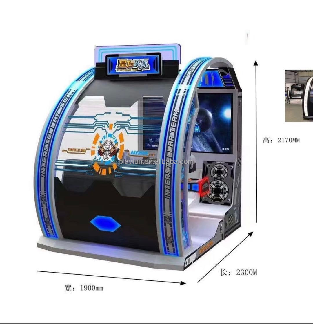 Arcade Simulator Games 4D YIJi Shooting Gun Coin Operated Game Machine