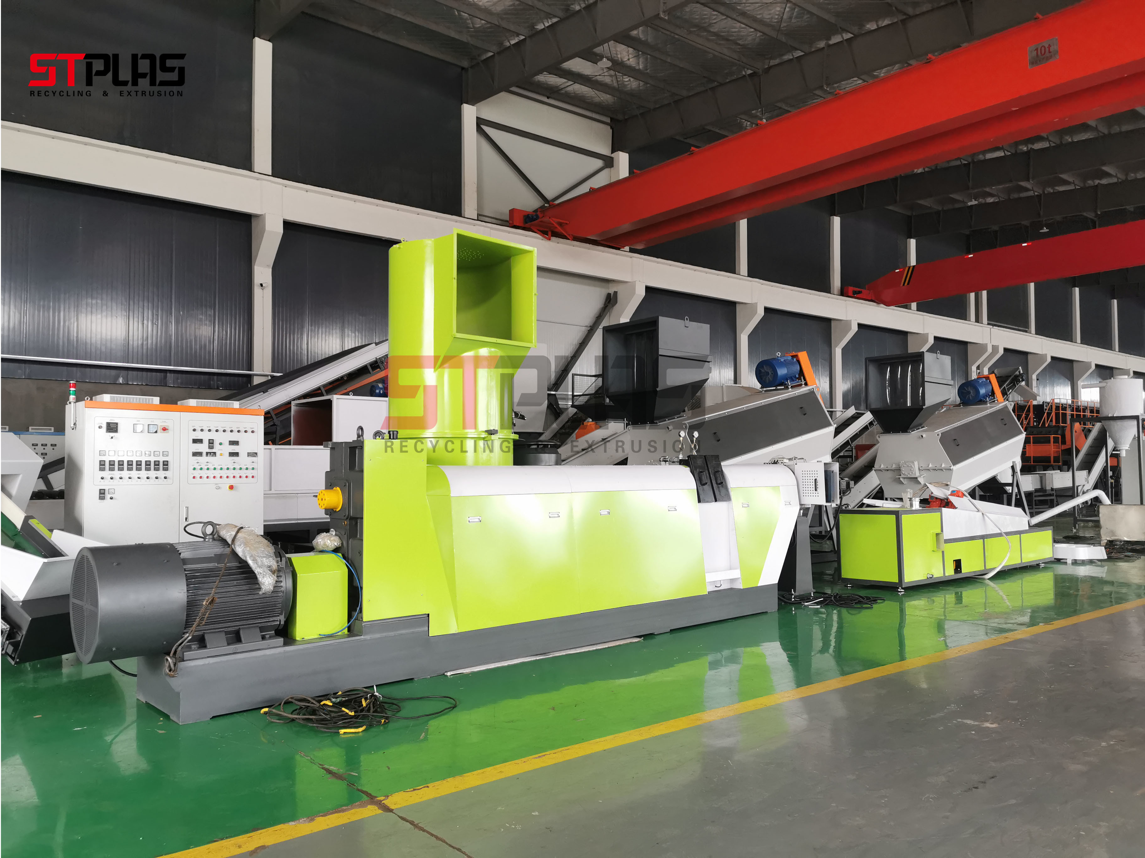 300kg/h Polyethylene PE recycled Film Plastic Recycling Pellet Machine