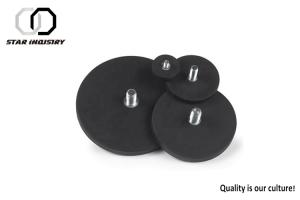 Wholesale D66 28KG Neodymium Rubber Coated Pot Magnet M8 For LED Lights Camera Mount from china suppliers