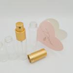 10ml 15ml 20ml 25ml 30ml Tube Glass Bottle With Aluminum Perfume Sprayers