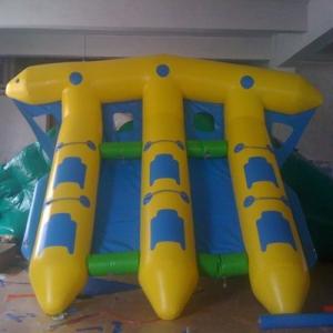 Wholesale PVC Tarpaulin Inflatable Water Flying Fish Boat With Logo printing from china suppliers