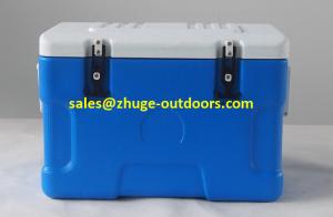 Wholesale Hot Sale 30 Liter PU Insulation Blue Plastic Ice Cooler Box from china suppliers