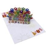 Musical LED 3D Happy Birthday Cards Pop-Up Accepted OEM Service