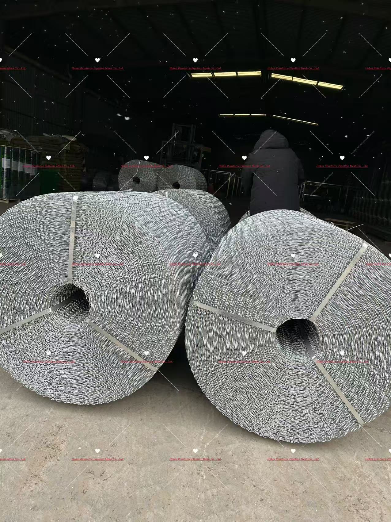 Ten Lines Wire Pipeline Reinforced Mesh For Everglades Gas Pipeline
