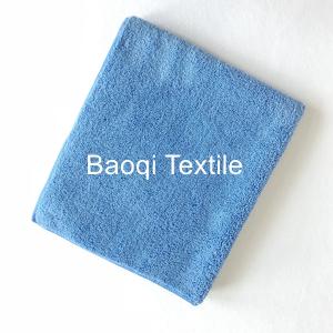 Wholesale Blue color kitchen dish towels , car drying towel,thick double sides microfibe100% polyester car drying fabric from china suppliers