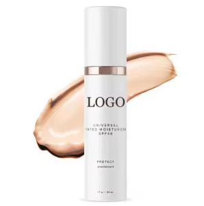Wholesale Private Label 50ML Face and Body Makeup Sunscreen Universal Tinted Moisturizer SPF 46 Sunscreen Lotion from china suppliers