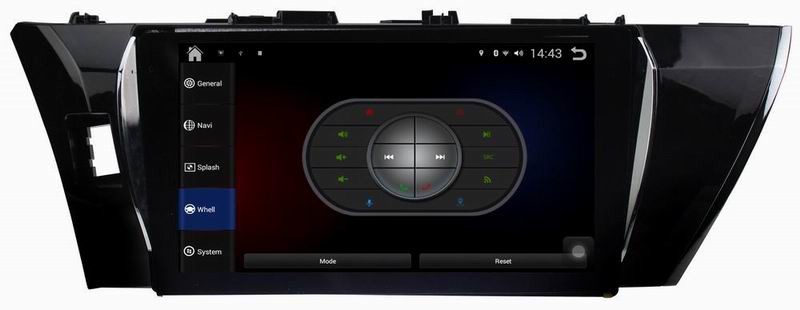 Ouchuangbo car radio in dash gps navigation for Toyota Corolla 2014-2015 support big screen pure android 4.4 system