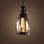 Vintage Loft Amber Glass Pendant Light Style Restaurant Bar Bed Room Glass