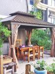 Hardtop Garden Gazebo Metal Steel Roof Frame Aluminum Outdoor Gazebo Tent