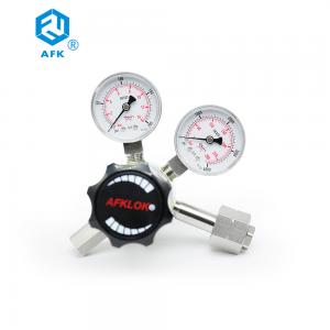 China Stainless Steel High Pressure Air Regulator Two Stage Pressure Regulator With Relief Valve on sale