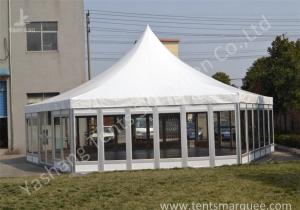 Wholesale Polygon Transparent Glass Wall wedding canopy tent high peak Aluminum Frame from china suppliers