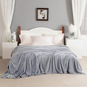 Wholesale Soft Jacquard Coral Fleece Throw Blankets Comfortable Breathable Coral Fleece Throw Solid from china suppliers