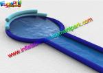Exciting big water pool inflatable water slide with swimming pool , bounce house