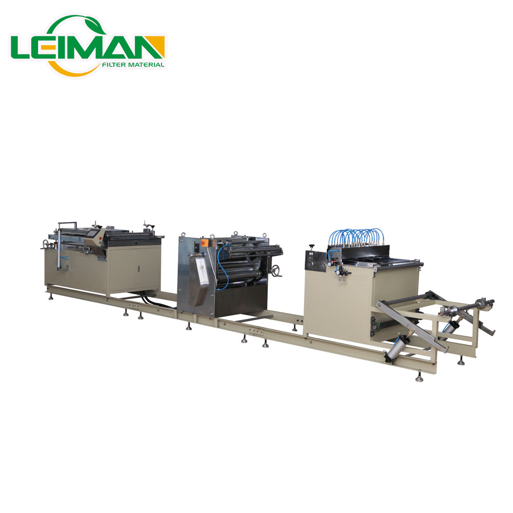Rotary Filter 35 M/Min Paper Pleating Machine PLGT-600N Full Auto