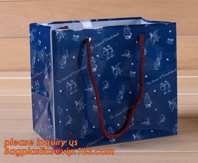 Wholesale Die Cut Handle Eco-Friendly Custom Design Shopping Gravure Printing Groceries Plastic Bags With Logo bagease