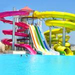 Fiberglass Big Rides Water Game Fun Play Spiral Slide Set Swimming Pool