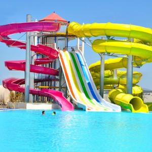 Wholesale Height 4m 8m Rafting Water Slide Rainbow Water Slide Environmental Friendly from china suppliers