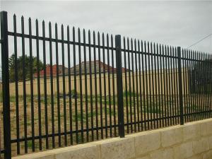 Wholesale Cheap Villa 2100x2400mm black Steel Iron Fence galvanized for hot sale from china suppliers