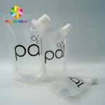 Reusable Baby Food Stand Up Spout Pouch Packaging Clear Drink Stand Up Spout