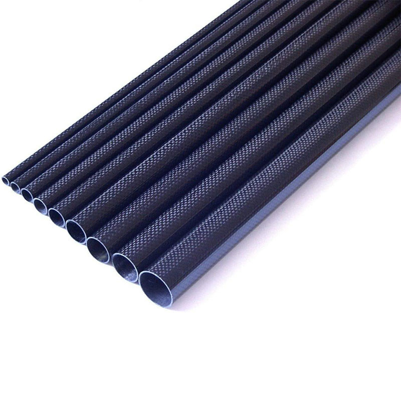 CFRP Reinforced Polymer 3K Plain Carbon Fiber Tubing 500mm Length