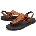 Comfortable leather slipper , Mens leather slipper shoes with genuine leather