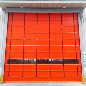 Wholesale PVC Stacking High Speed Shutter Door Automatic Perforated Rolling Door from china suppliers