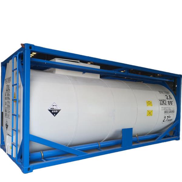 ISO Carbon Steel PE Lined Chemical Tank Container Portable Storage Tank
