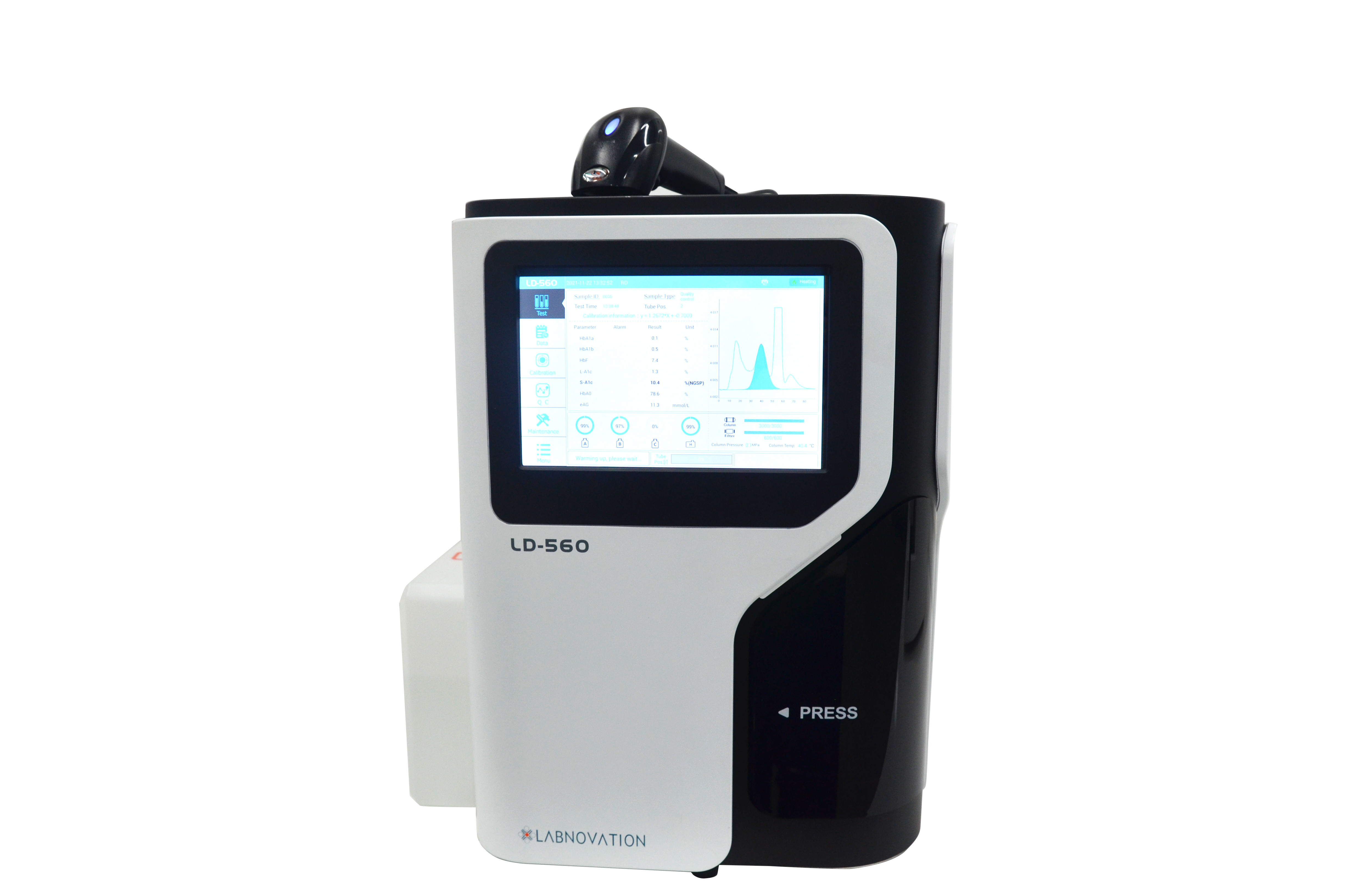 High Accuracy HPLC Golden Standard Efficient Diabetes Diagnosis Automated HbA1c Analyzer