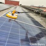 Convenient Double-Head Rotating Brush for High Pressure Cleaning of Photovoltaic