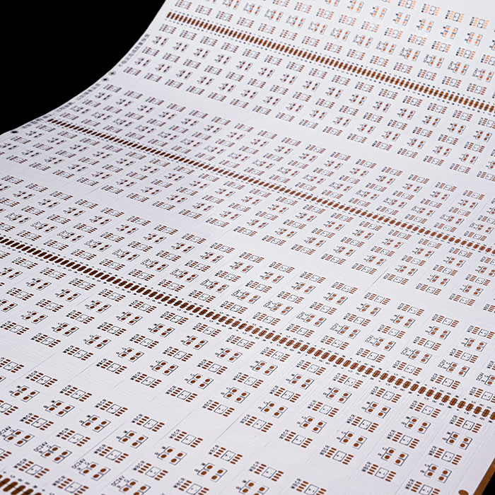 5050 24V LED Strip Electronic Printed Circuit Board With 30 Lights White Film