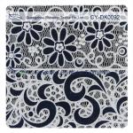 Cotton Polyester Burn Out Lace Fabric Custom Printed For Children Garment