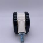 75MM Dual Wheel Polyurethane Medical Caster Wheels For Hospital Beds
