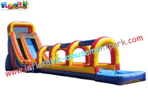 Commercial grade 0.55mm PVC tarpaulin Outdoor Inflatable Slip N Water Slides for