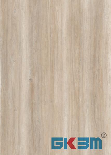 Hickory Light Brown Grey Waterproof Anti Termite Rigid PVC Flooring 5mm DP