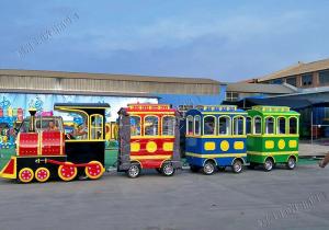 Wholesale Amusement Park Trackless Kiddie Train 14P Electric Tourist Train 2200w / 60V from china suppliers