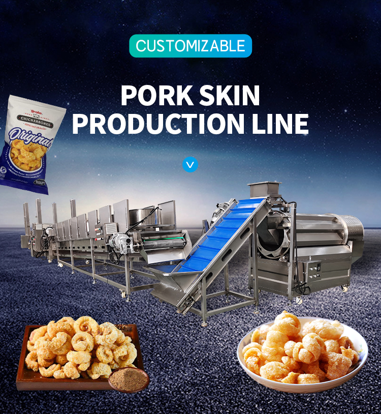 Fully Automated Stainless Steel Lard Fryer Production Line With 2500 X 800 X 1300mm