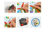 Educational Kids Arts And Crafts Toys Miraculous 3D Gypsum Clock Painting Set