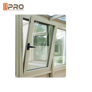Wholesale Wood Grain Casement Glass Tilt N Turn Windows Double Glazed Aluminum Profile from china suppliers